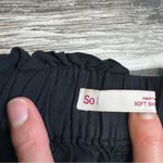 SO  Women's Black Casual Lightweight Shorts Tie Waist S SM Small Elastic Pull On Photo 5