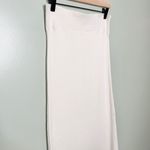 Free People Golden Hour Midi Skirt Tea Combo Ribbed Slit Cream White Size Small Photo 7