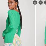 Good American Knit Kelly Green Sweater Long Sleeve Blouse NWT $129 REVOLVE Lux Photo 3