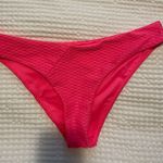 Hot Pink Textured Bikini Bottoms Size M Photo 1