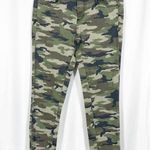 Carmar X LF Camo Camouflage Cropped Raw Frayed Hem Denim Jeans Green Size 28 Photo 1