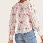 Love Shack Fancy 🤍✨ Merida Pink Floral Lace Button Down Blouse Photo 2