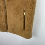 J.Crew  Teddy Fleece Excursion Vest‎ Sz M Full Zip Pockets Sleeveless Comfort Photo 4