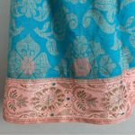 Anthropologie  Edme &‎ Esyllte Tank Top Turquoise Salmon Floral Sz 4 Empire Waist Photo 6