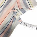 J.Crew NWT!  Merchantile Multicolor Stripe Drawstring Short Sleeve Retro Dress Photo 7