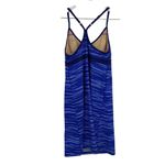 Athleta  Shorebreak Swim Dress Blue Stripes Athleisure Size Medium Photo 2
