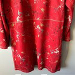 Solitaire  Anthropologie NWT Floral Faux Suede Open Front Boho Jacket Large Photo 10