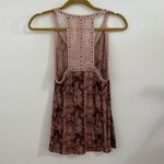 Sparkle & Fade Mixed Media Stidded Tank in Pink/Mauve Size Medium Photo 3