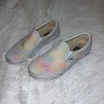 Vans  Tie Dye Slip on Shoe size women’s 9 men’s 7.5 Pink Blue and Yellow Photo 5