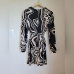 Forever 21  Black Marble Print Mini Dress Large Photo 7