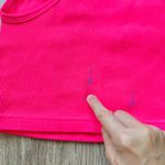 Free People Movement Happiness Runs Long Crop Ribbed Tank in Hot Pink Size M/L Size L Photo 6