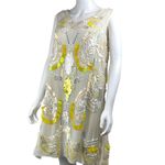 Beaded Sequin Dress Flapper Style Cocktail Party Sleeveless‎ Drop Waist size M Yellow Size M Photo 1