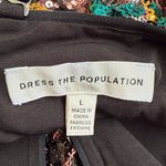 Dress the Population  Amiya Sequin Bodycon Mini Dress Women Large Multi Party NWT Photo 12