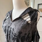 Dark in Love Grey Gothic Punk Ragged Sexy Shoulder Hooded Mini Dress Grey Black Gray Size XXL Photo 6