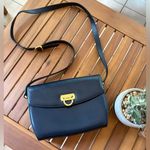 Salvatore Ferragamo  Gancini Shoulder Bag Leather navy blue vintage Photo 1