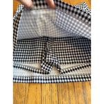 Crown & Ivy Skirt Womens 6 Navy White Gingham Mini A-Line Pockets Stretch Chic Photo 2
