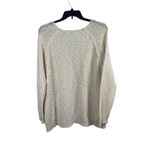 Sonoma Life + Style 2X Cream Open Knit Sweater Pullover Long Sleeve Beachy Photo 5