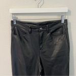 Free People  Womens Size 29 Vegan Leather High‎ Rise Long & Lean Pant in Black Photo 2