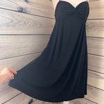 Nine West Vintage 90s Little Black Twist Front Spaghetti Strap Dress Photo 5