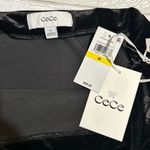 CeCe  Velvet Black A-Line Skirt Photo 3