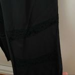 Poetic Justice Leggings Janet Curvy Fit Peekaboo Lace Ponte Casual Black Neutral Size XL Photo 3