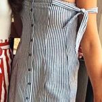 Lulus Blue & White Stripped Dress Photo 0