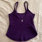 Free People Movement Purple Ribbed Tank Top Photo 2