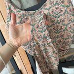 Roller Rabbit  block print one piece swimsuit floral ruffle straps scoop neck Photo 5