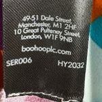 Karen Millen  Womens Abstract Woven Shell Top Sleeveless Round Neck Multi 10 Photo 8