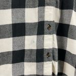 Free Press Large Buffalo Plaid Flannel Tunic Longline Button Down Shirt Chore Photo 6