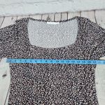 Lush Clothing Lush Floral Print Short Sleeve Blouse Top in Blueberry Cream‎ XL NWOT Photo 5