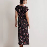 Madewell Wide V-Neck Midi Floral Dress Size 0 Photo 3