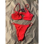 Zaful Brand New  Women's Size 6 Red Bikni Set Bottoms Top Photo 1