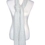 Style & Co . Knit Scarf Light Gray Silver Photo 1