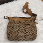 Coach  Tan and Brown Crossbody Bag Photo 0