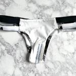 Tavik swim New Tavik Cut Out Sides Chloe Minimal Bikini Bottom Smudge Print White Black Photo 7