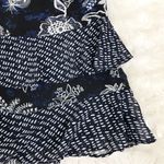 CAbi 5355 Floral Print Short Sleeve Chiffon Peplum Top Blouse Size XS X-Small Photo 7