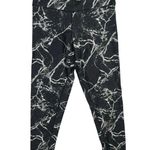 Soul Black Marble Tie Dye Print Yoga Athletic Sports Bra Leggings Pants Set Sz S Photo 4