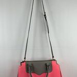 Rebecca Minkoff  Amorous Satchel Bright Pink Gray Leather Bag Crossbody Strap Photo 11