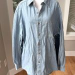 Vintage Dockers Light Blue Denim Jean Short Size Large Photo 0