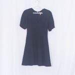 Rebecca Taylor Navy Stretch Textured Dress Size 2 Photo 5