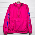 Champion  Women Pink Lightweight windbreaker Jacket Size M‎ Photo 0