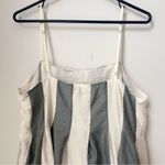 Madewell Pleated Midi Dress in Stripe Size 8 Photo 6