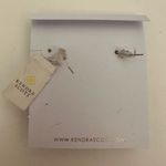 Kendra Scott Esme Ivory Mother of Pearl Dangly Earrings Silver Frame NEW Photo 6