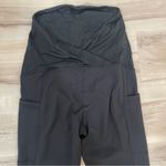 Isabel Maternity Over Belly Active Maternity Leggings  Black Size Med Photo 7