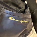 Champion Satin Tonal Jacquard Jacket Gold Trim Fitted Cropped Bomber Small Photo 2