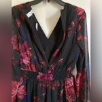 Anthropologie  Ali & Jay New Black Floral V-Neck Long Sleeve Romper #MBG Photo 8