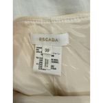 Escada Pull On Fishtail Knee Length Skirt Wool Ruffle Back Cream Women's Size 38 Photo 4