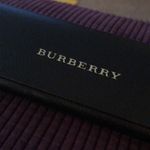 Burberry Silver Aviator-Style Glasses Frames w/ Case Photo 3