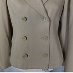 90s Vintage INC International Concepts Double Breasted Wool Pant Suit Tan Size 8 Photo 12